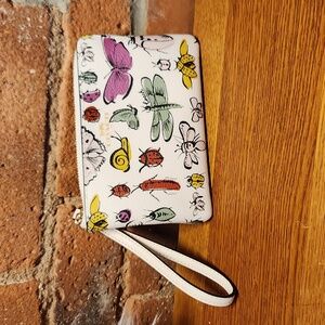 Coach Insect/Bug/Creature Print Wristlet